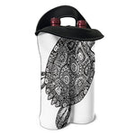 Zentangle Sea Turtle Print Double Neoprene Wine Tote