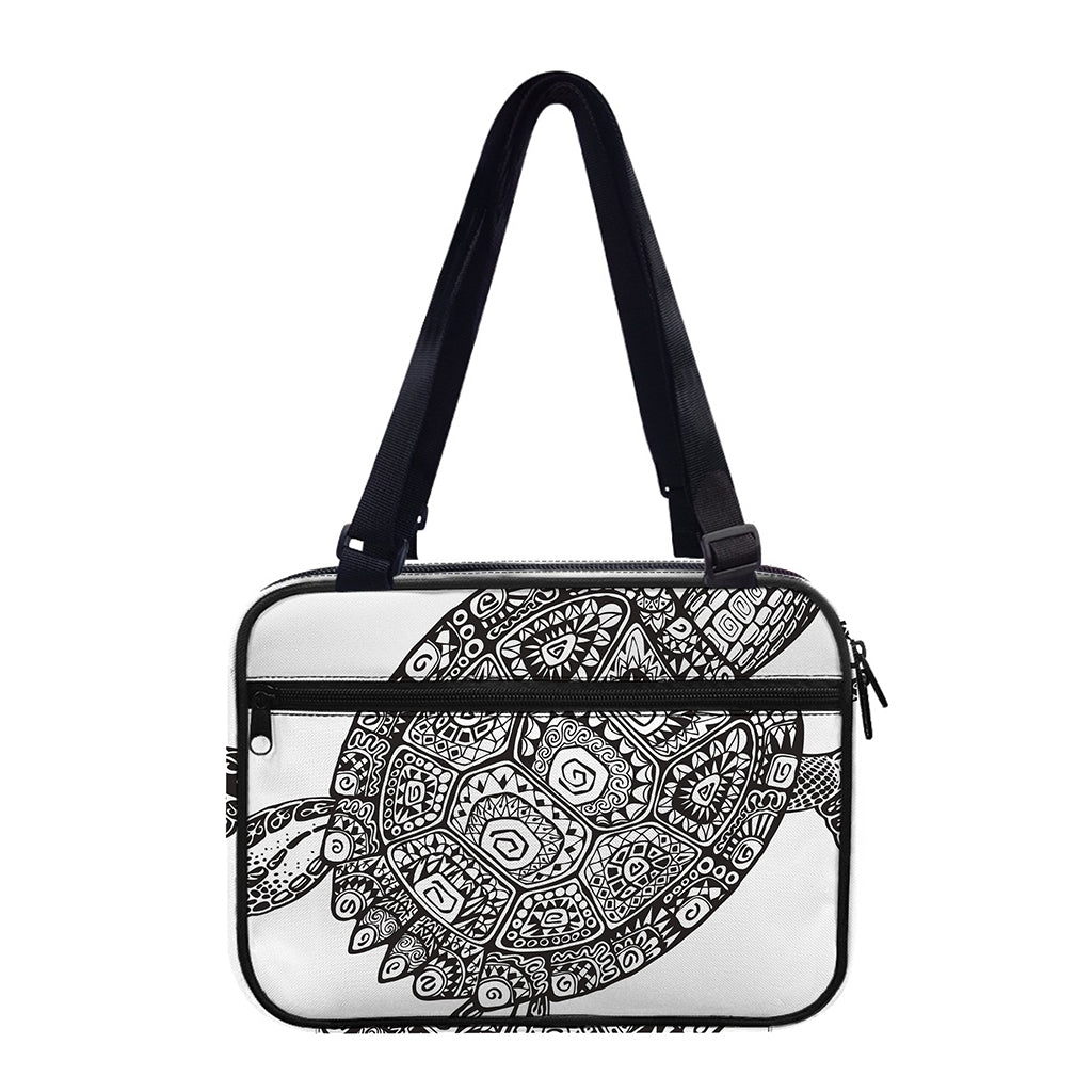 Zentangle Sea Turtle Print Double Strap Bible Bag