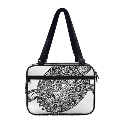 Zentangle Sea Turtle Print Double Strap Bible Bag
