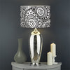 Zentangle Sea Turtle Print Drum Lamp Shade