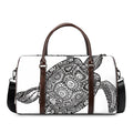 Zentangle Sea Turtle Print Duffel Bag