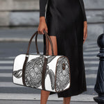 Zentangle Sea Turtle Print Duffle Bag