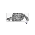 Zentangle Sea Turtle Print Extended Mouse Pad