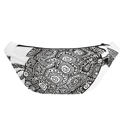 Zentangle Sea Turtle Print Fanny Pack