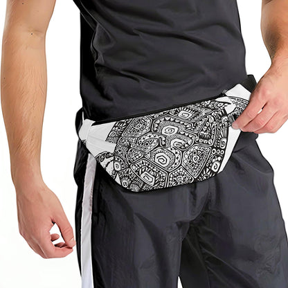 Zentangle Sea Turtle Print Fanny Pack