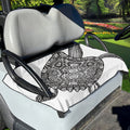 Zentangle Sea Turtle Print Golf Cart Seat Cover