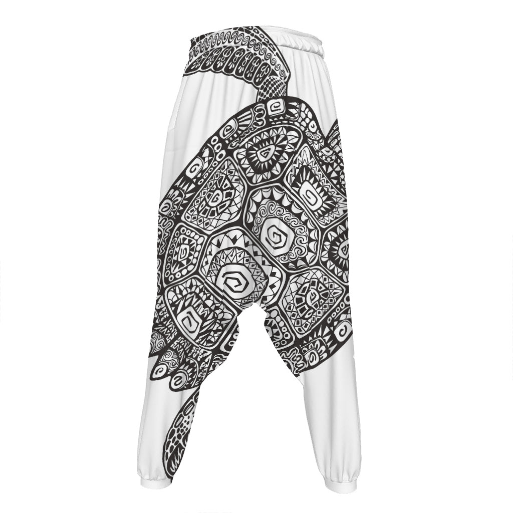 Zentangle Sea Turtle Print Hammer Pants