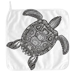 Zentangle Sea Turtle Print Hand Towel