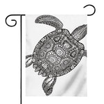 Zentangle Sea Turtle Print House Flag