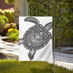 Zentangle Sea Turtle Print House Flag