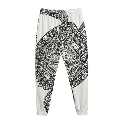 Zentangle Sea Turtle Print Jogger Pants