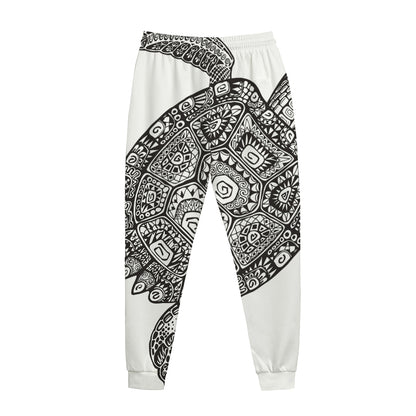 Zentangle Sea Turtle Print Jogger Pants