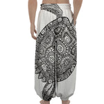 Zentangle Sea Turtle Print Lantern Pants