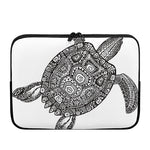 Zentangle Sea Turtle Print Laptop Sleeve