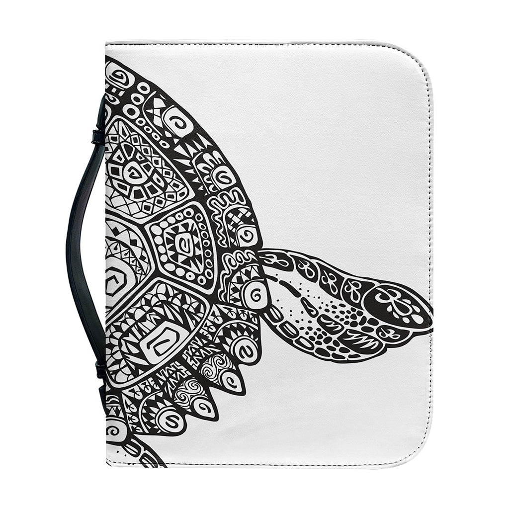 Zentangle Sea Turtle Print Leather Bible Cover