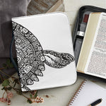 Zentangle Sea Turtle Print Leather Bible Cover