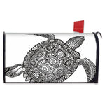 Zentangle Sea Turtle Print Mailbox Cover