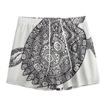 Zentangle Sea Turtle Print Mesh Shorts