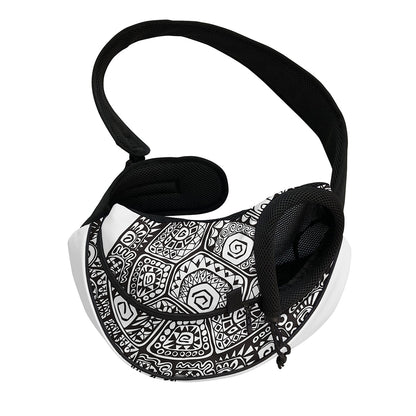 Zentangle Sea Turtle Print Pet Sling Carrier