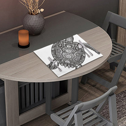 Zentangle Sea Turtle Print Placemat