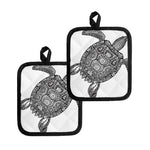Zentangle Sea Turtle Print Pot Holders