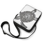 Zentangle Sea Turtle Print Rectangular Crossbody Bag