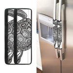 Zentangle Sea Turtle Print Refrigerator Handle Covers