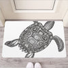 Zentangle Sea Turtle Print Rubber Doormat