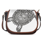 Zentangle Sea Turtle Print Saddle Bag