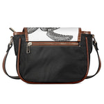 Zentangle Sea Turtle Print Saddle Bag
