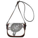 Zentangle Sea Turtle Print Saddle Bag