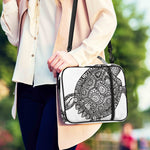 Zentangle Sea Turtle Print Shoulder Strap Bible Bag