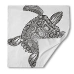 Zentangle Sea Turtle Print Silk Bandana