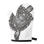 Zentangle Sea Turtle Print Single Oven Mitt