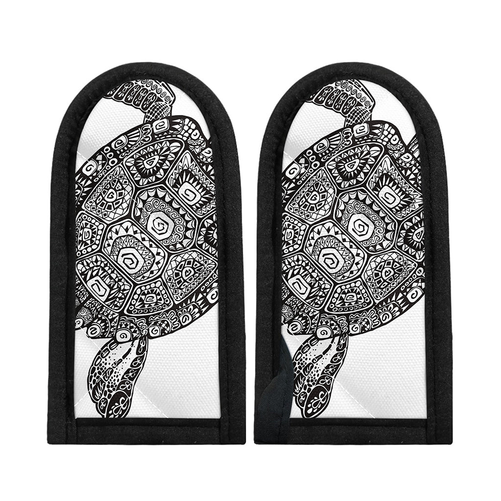 Zentangle Sea Turtle Print Skillet Handle Cover