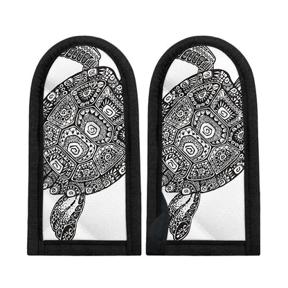 Zentangle Sea Turtle Print Skillet Handle Cover
