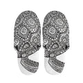 Zentangle Sea Turtle Print Slippers