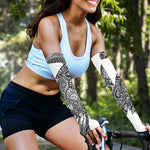 Zentangle Sea Turtle Print Sun Protection Arm Sleeves