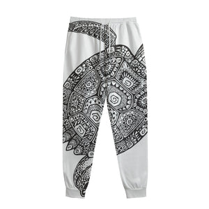 Zentangle Sea Turtle Print Sweatpants