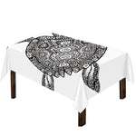 Zentangle Sea Turtle Print Tablecloth