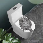 Zentangle Sea Turtle Print Toilet Lid Cover