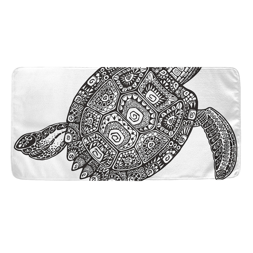 Zentangle Sea Turtle Print Towel