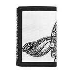 Zentangle Sea Turtle Print Trifold Wallet