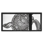 Zentangle Sea Turtle Print Trifold Wallet