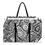 Zentangle Sea Turtle Print Utility Tote Bag