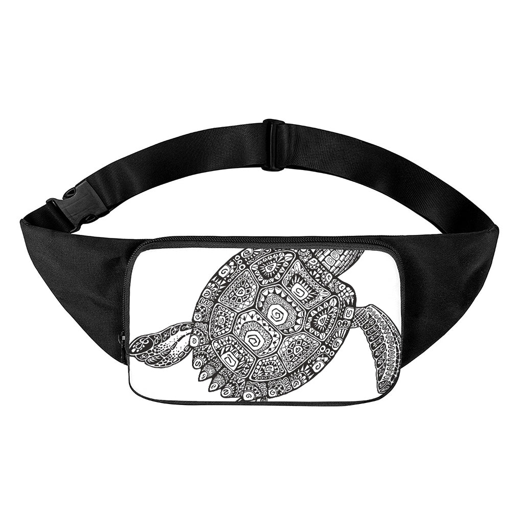 Zentangle Sea Turtle Print Waist Bag
