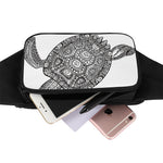 Zentangle Sea Turtle Print Waist Bag