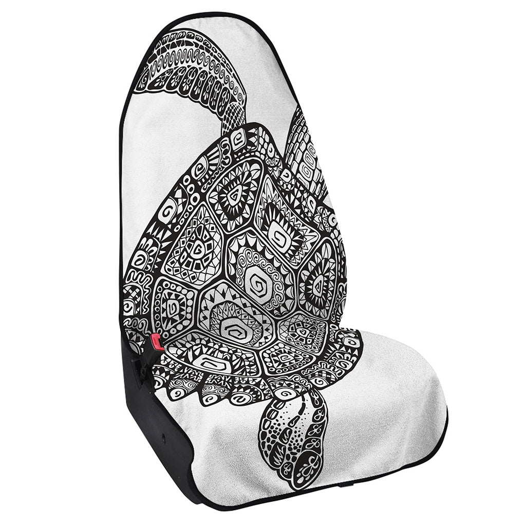 Zentangle Sea Turtle Print Waterproof Car Seat Cover