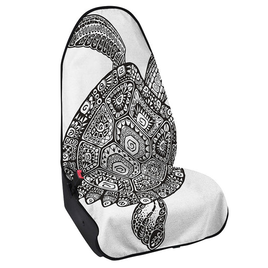 Zentangle Sea Turtle Print Waterproof Car Seat Cover