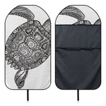 Zentangle Sea Turtle Print Waterproof Car Seat Cover